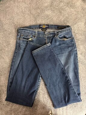 Lucky Brand Women's Straight Leg Jeans in Dark Blue Wash